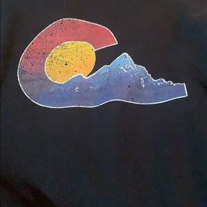 A black hoodie with Colorado c